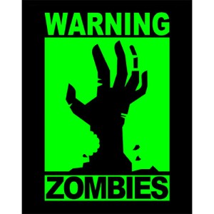 Placa Decorativa Zumbi - Mod.02